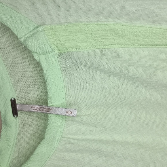 Free People Keep it Casual Linen Blend Oversized T-Shirt - Picture 6 of 9